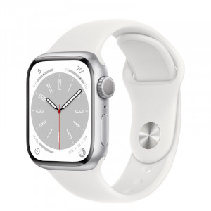 Apple Watch Series 8 41mm White Sport Band